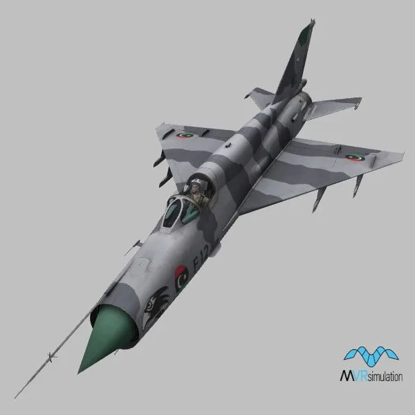 MiG-21MF · LY · camo — 3D model preview