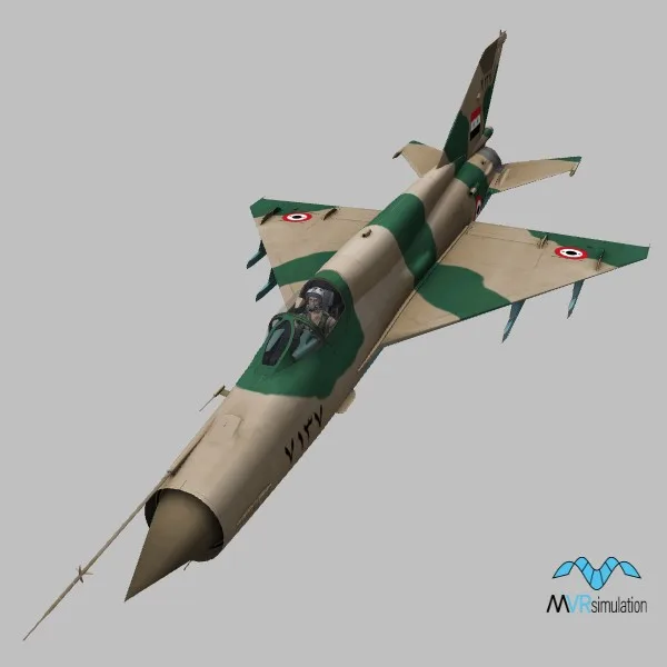 MiG-21MF · SY · camo — 3D model preview