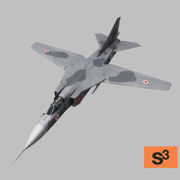 MiG-23ML · KP · camo — 3D model preview