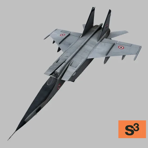 MiG-25RDS · SY · grey — 3D model preview