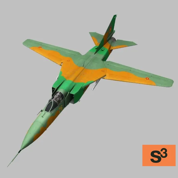 MiG-27MLD · KZ · camo — 3D model preview