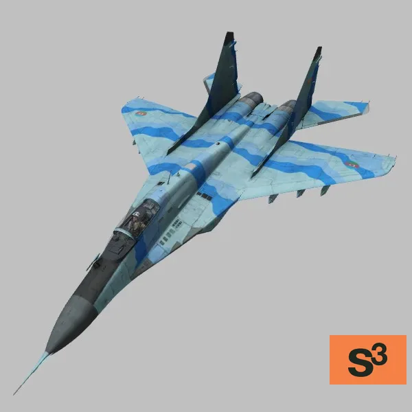 MiG-29 · AZ · camo — 3D model preview