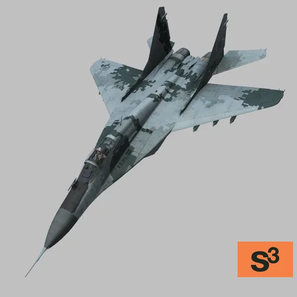 Mig-29AS · SK · camo — 3D model preview