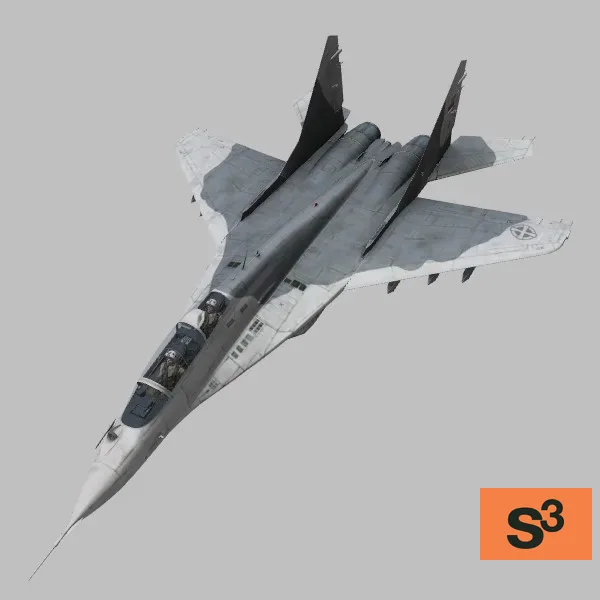 Mig-29UB · RS · camo — 3D model preview