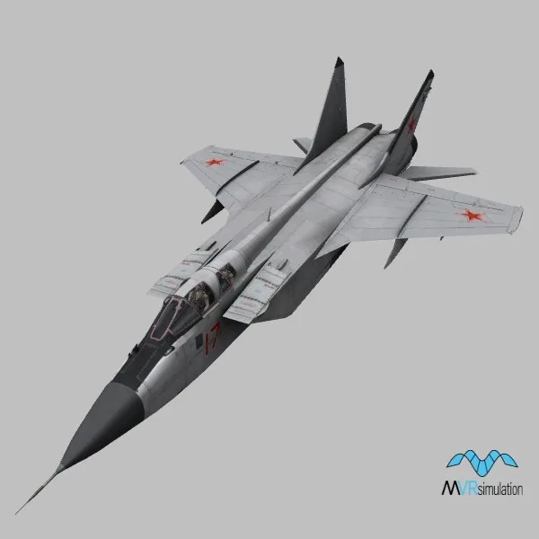 Mig-31BM · RU · grey — 3D model preview