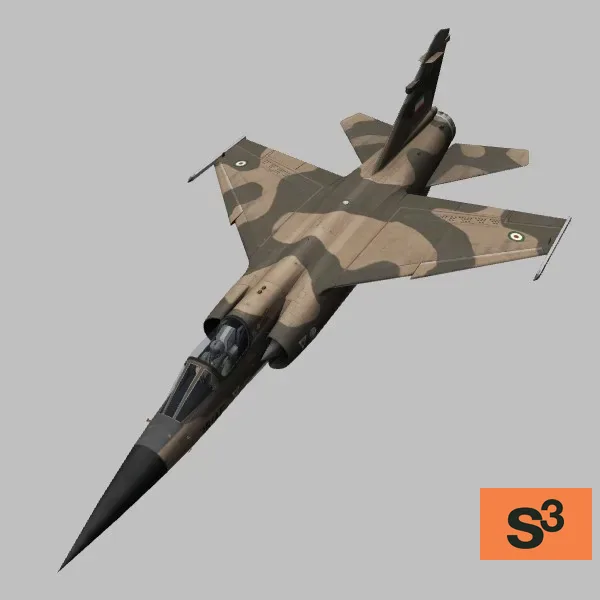 Mirage-F-1E · IR · camo — 3D model preview