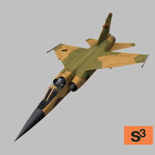 Mirage-F1ED · LY · desert — 3D model preview