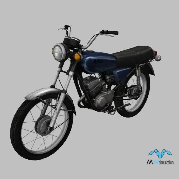 motorcycle-006 blue — 3D model preview