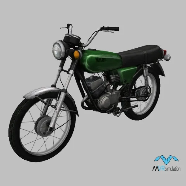 motorcycle-006 green — 3D model preview