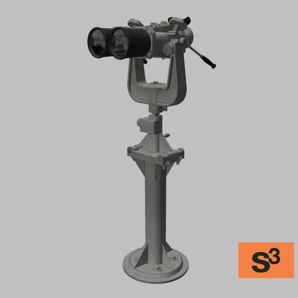 Mounted-binocular · US · grey — 3D model preview
