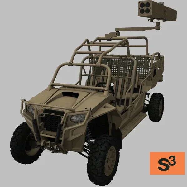 MRZR-4 · LAND-LGR4 · US · desert — 3D model preview