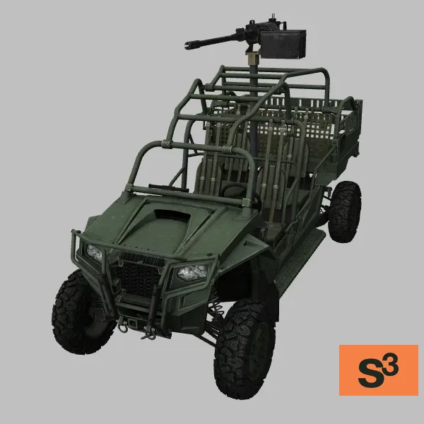 MRZR-4 · M1A2 · US · green — 3D model preview