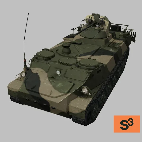 MT-LB-6MB · RU · camo — 3D model preview