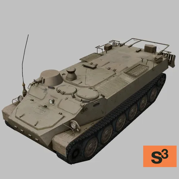 MT-LB · RU · desert — 3D model preview