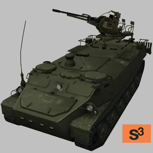 MT-LB-ZSU-23-2 · RU · green — 3D model preview