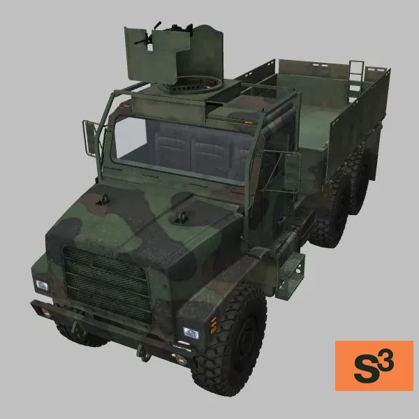 MTVR-MK23 · M249B · US · camo — 3D model preview