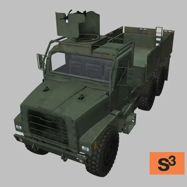 MTVR-MK23 · M249B · US · green — 3D model preview