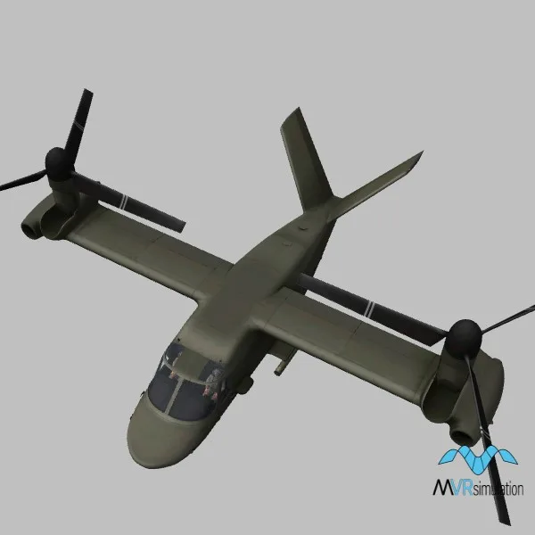 MV-75A · US · green — 3D model preview