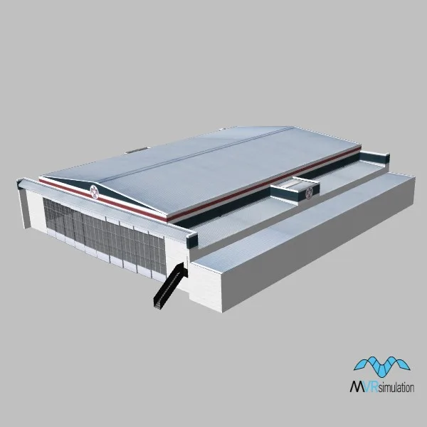Nellis 011 tbird hangar — 3D model preview
