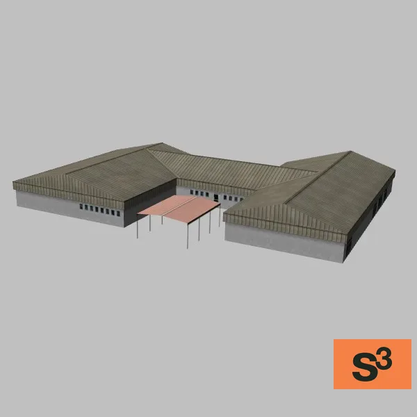 Nellis 025 building — 3D model preview