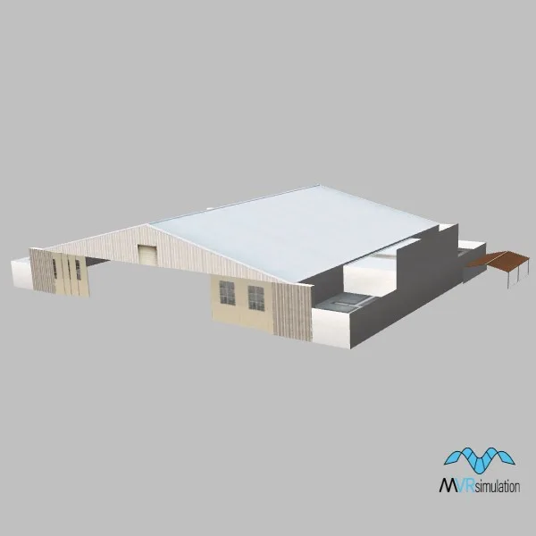 Nellis 028 large hangar — 3D model preview