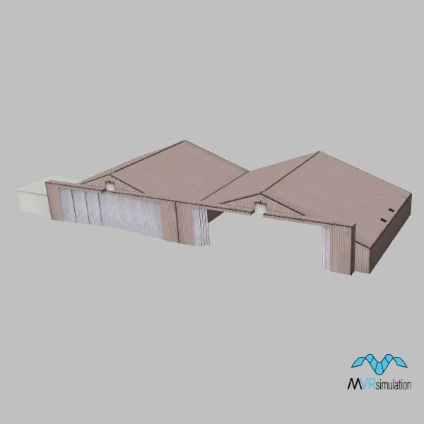 Nellis 040 hangar — 3D model preview