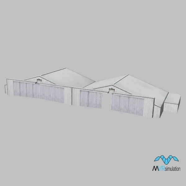 Nellis 044 hangar — 3D model preview