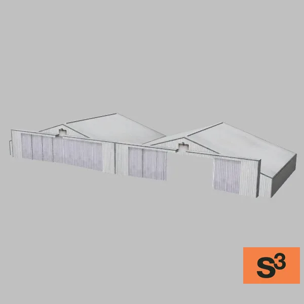 Nellis 044c hangar — 3D model preview