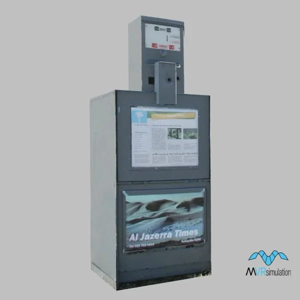 newspaper dispenser-001 — 3D model preview