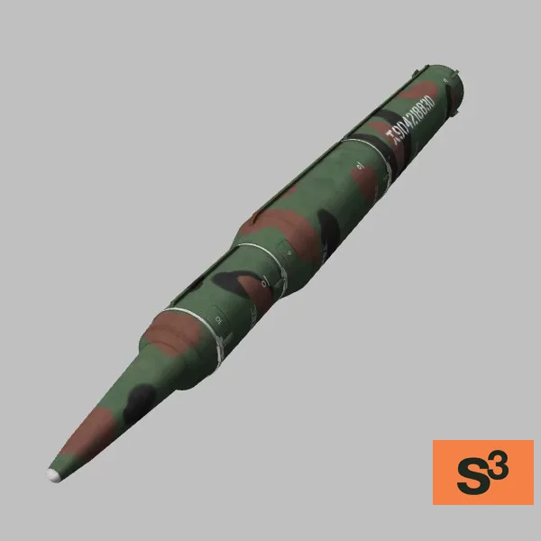 Nodong-2 · KP · camo — 3D model preview