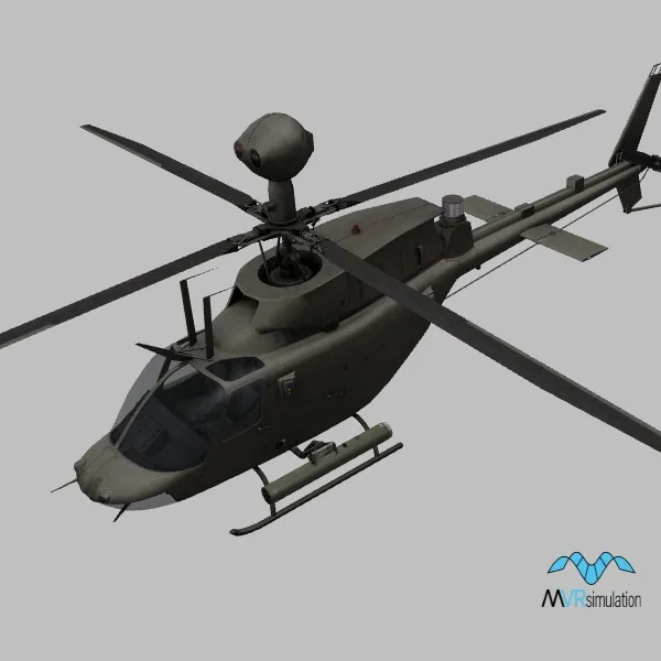 OH-58D · US · grey — 3D model preview