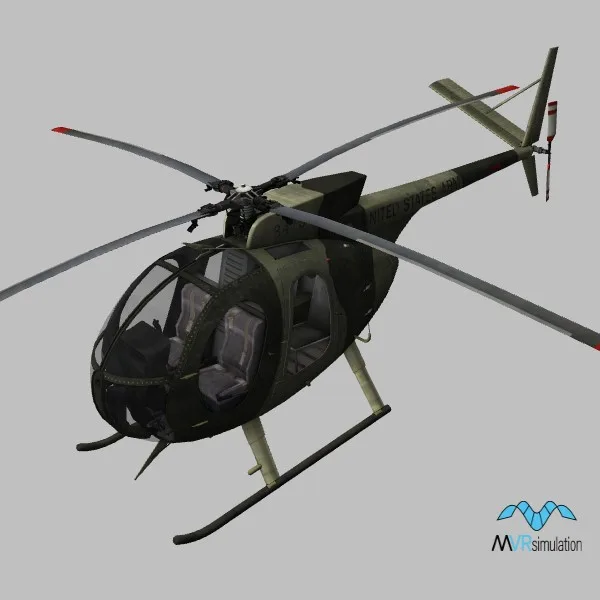 OH-6A · US · camo — 3D model preview