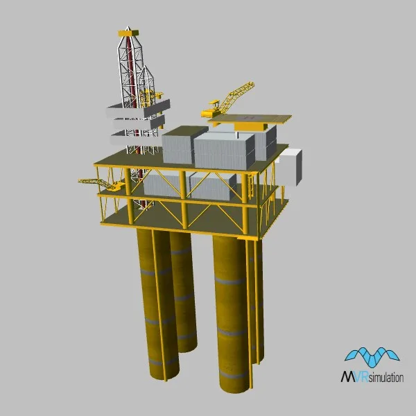 oil rig-001 — 3D model preview