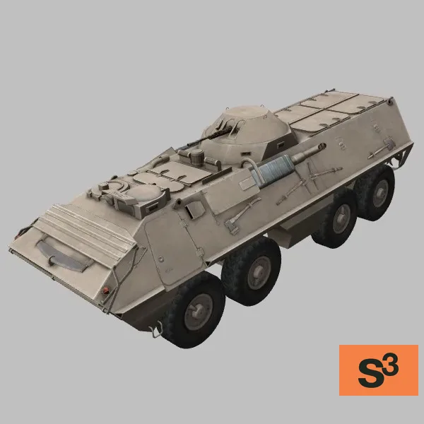 OT-64 · CZ · desert — 3D model preview