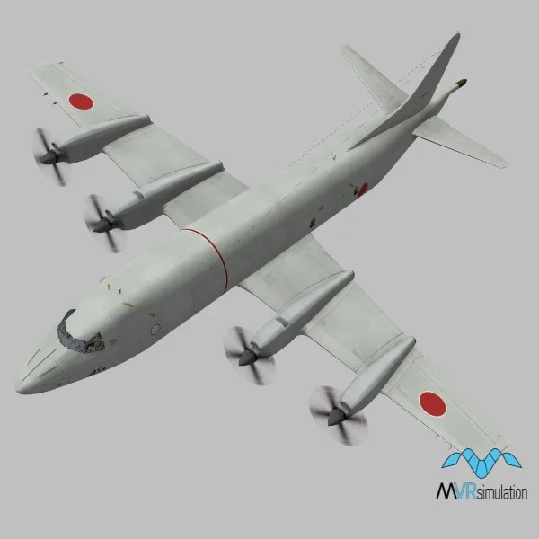 P-3C · JP · grey — 3D model preview