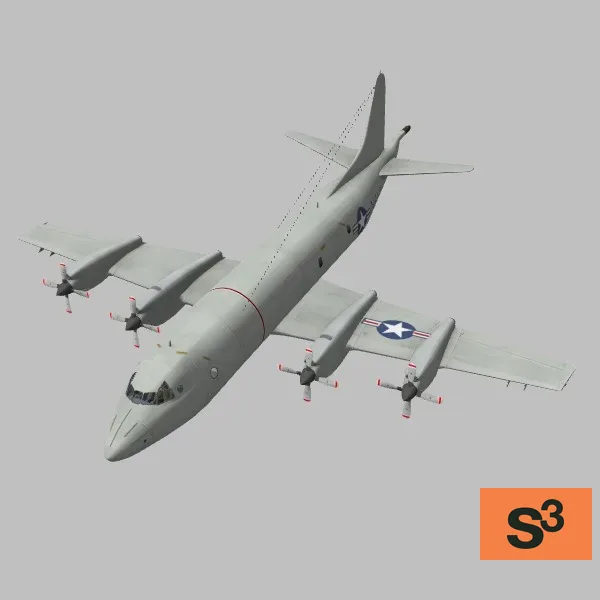 P-3C · US · grey — 3D model preview
