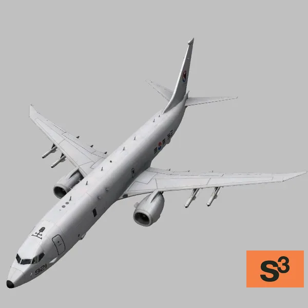 P-8A · KR · grey — 3D model preview