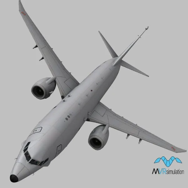 P-8I · IN · grey — 3D model preview