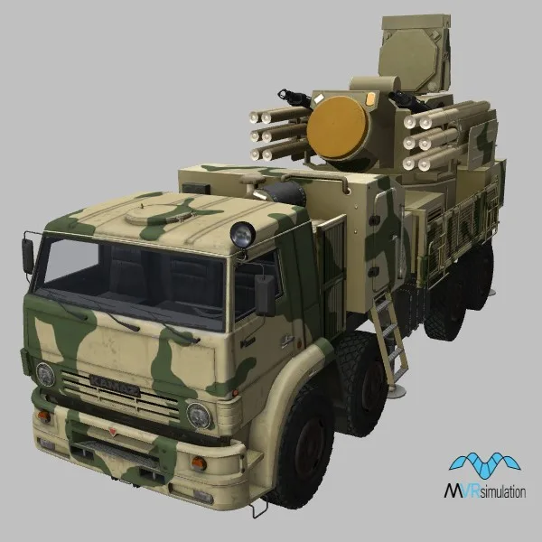 Pantsir-S2 · IQ · desert — 3D model preview