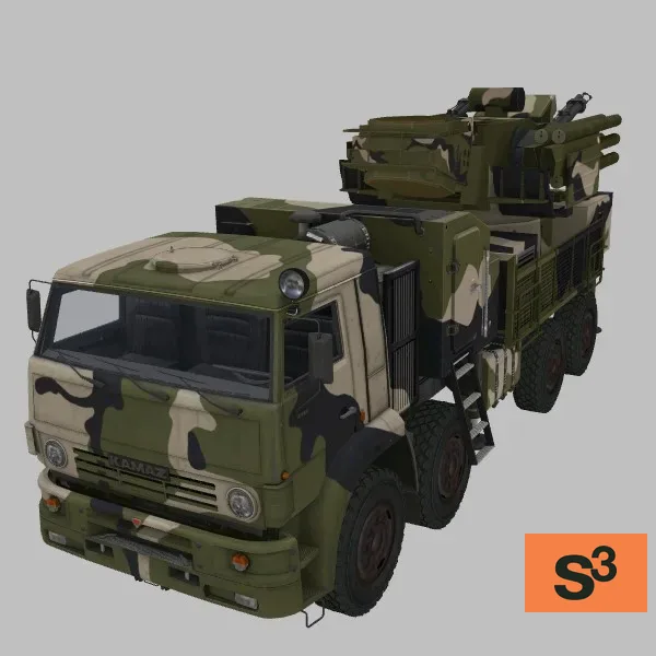 Pantsir-S2 · RU · camo — 3D model preview
