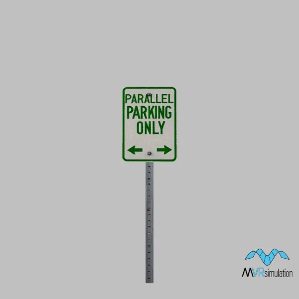 parallel parking-sign-001 — 3D model preview