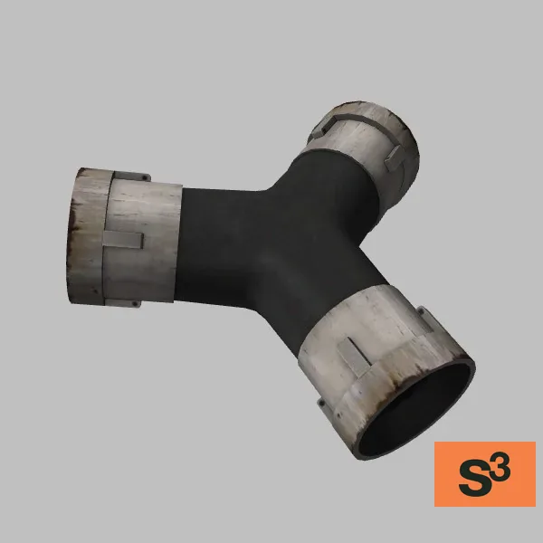 pipe-y-fitting-001 — 3D model preview