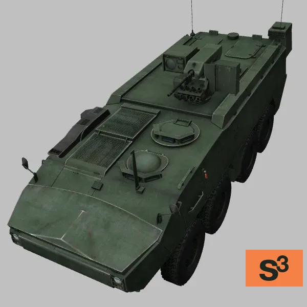 Piranha-IIIC-ROSS · BE · green — 3D model preview