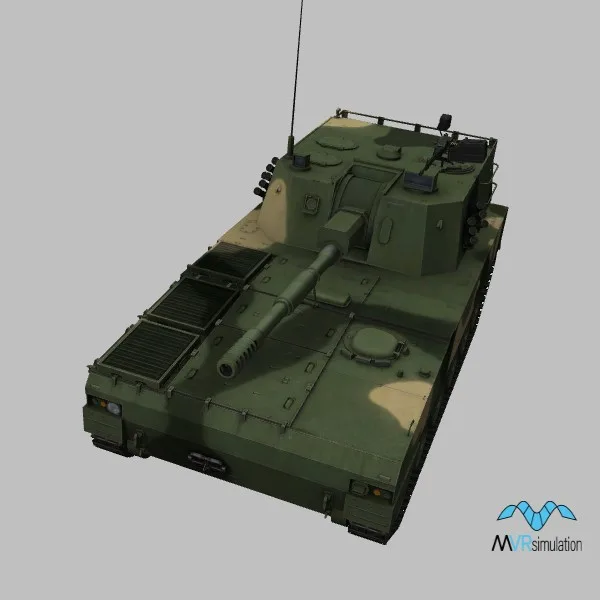 PLZ-07 · CN · camo — 3D model preview