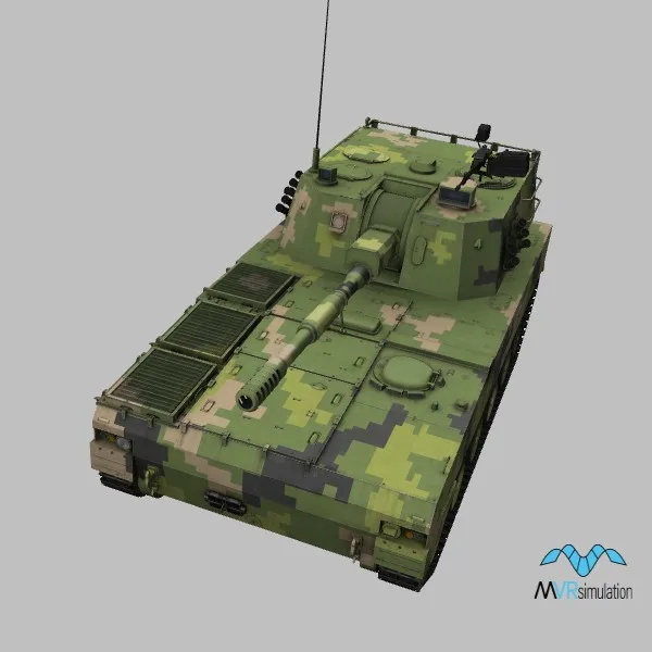 PLZ-07 · CN · digital-camo — 3D model preview