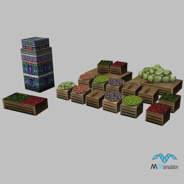 produce stand-002 — 3D model preview