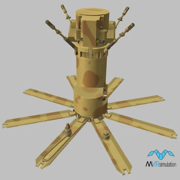 PTKM-1R · RU · desert — 3D model preview