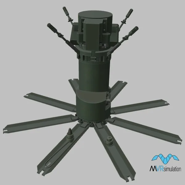 PTKM-1R · RU · green — 3D model preview