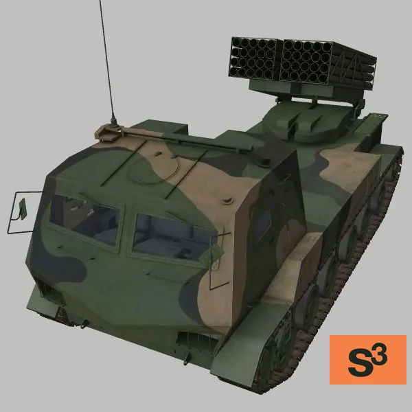 PZH-11 · CN · camo — 3D model preview