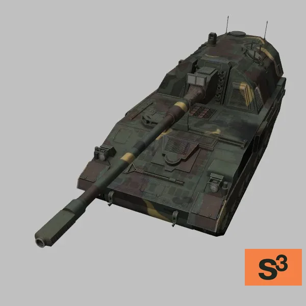 PzH-2000 · GR · camo — 3D model preview